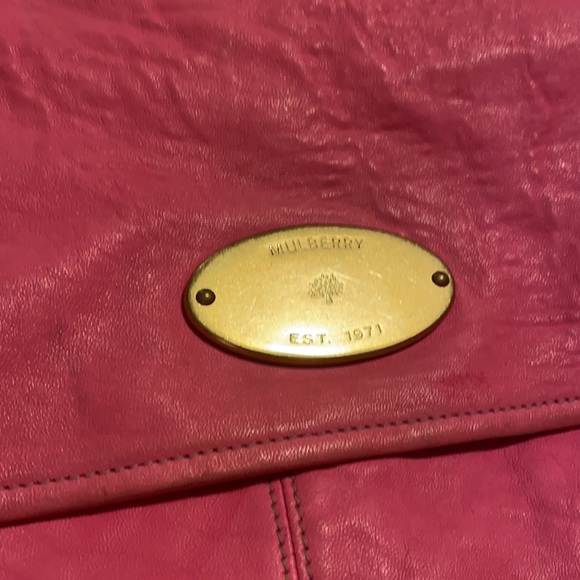 Lamb skin pink mulberry bag - Picture 3 of 11